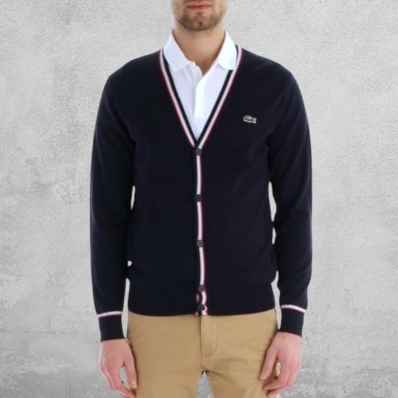 Vintage Y2K Lacoste Live Cotton Cardigan - Picture 1 of 10